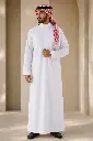 Thobe White Fabric Azrari Japanese 7020