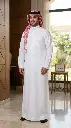 ثوب ابيض قماش اسيتكس 3040