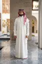 ثوب ابيض قماش البرق -(ترند اميس 100076)