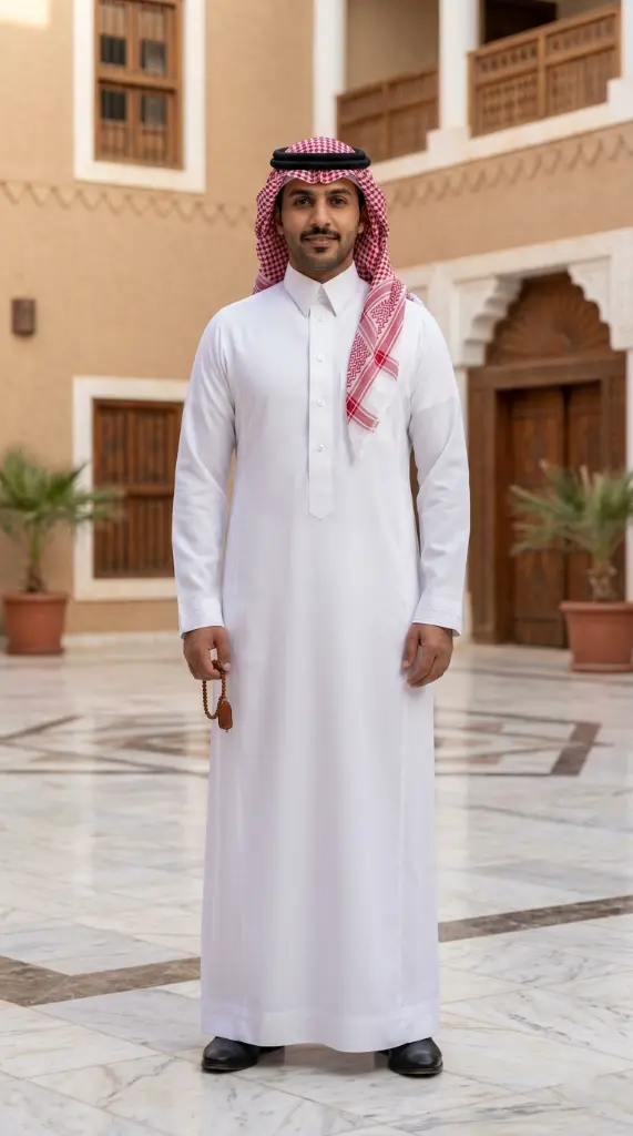 ثوب ابيض قماش المعتمد