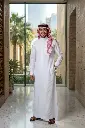 ثوب ابيض قماش تيفان 2068