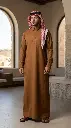 ثوب قماش شتوي برونز AJW2654