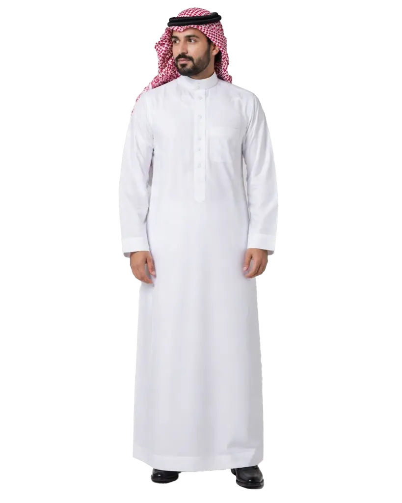 ثوب قماش كاش 735 - MT-002000 ابيض
