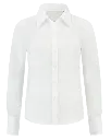 White Formal Shirt - Long Sleeve - Size 6 - Girls’ section - Early Primary at Qeem School