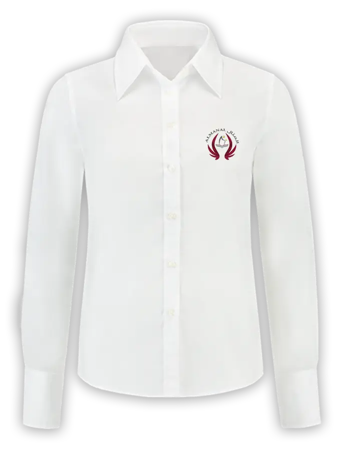 White Long Sleeve Shirt - Al Manal Kindergarten