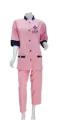 Cleaning staff uniform – pink color, model 2