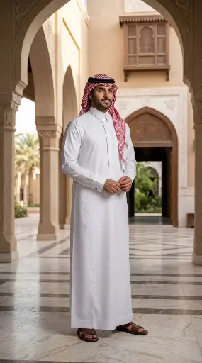 [Th-922] ثوب ابيض قماش اسيتكس 3050