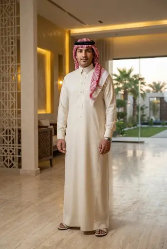 [Th-872] ثوب قماش بيلمير كوري كريمي PULLMER 4009