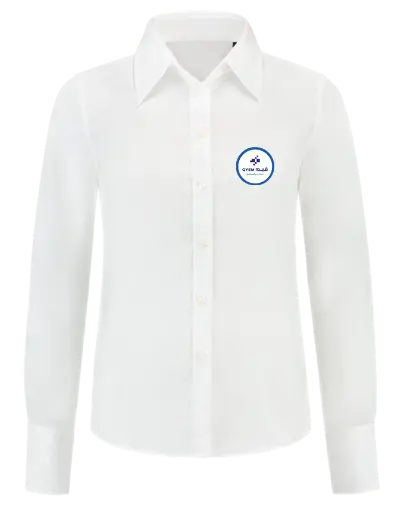[Wh-1014] White Long Sleeve Shirt - Size 14 - Girls’ section at Qeem School