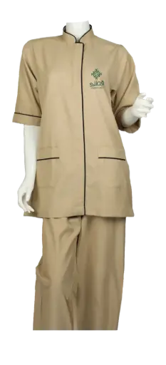 [Cl-37] Cleaning staff uniform, dark beige