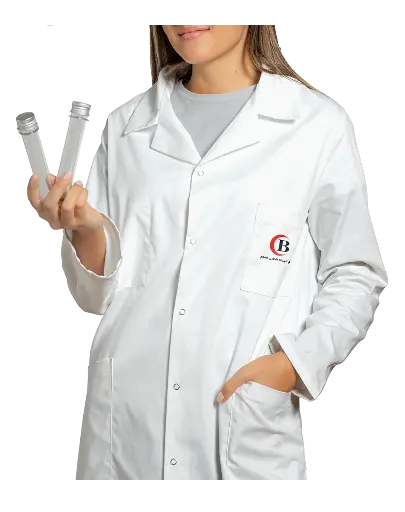 [Wh-1019] White lab coat
