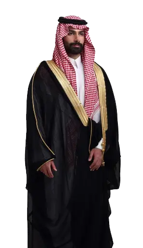[Ro-580] Royal black bisht (traditional cloak)