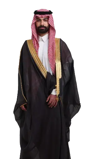 [Ro-585] Royal petroleum blue bisht (traditional cloak)